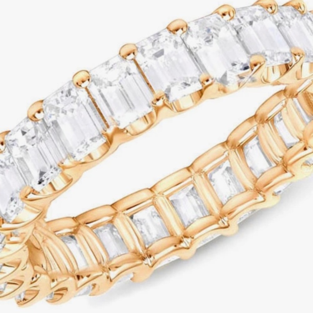 Gold over Stainless Steel-size 8 ring